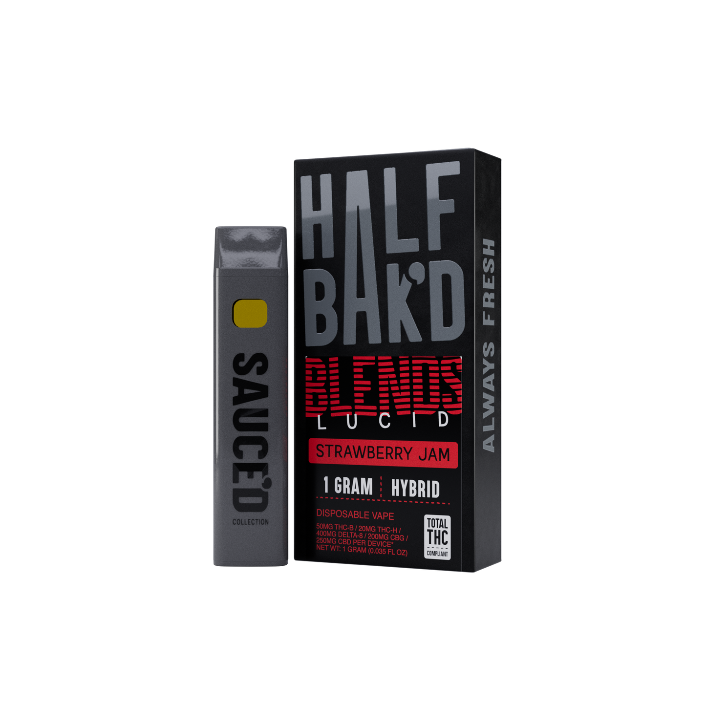 Blends Bliss 1g Vape - Strawberry Jam
